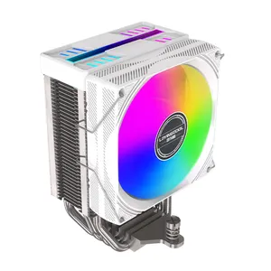 Lovingcool 공장 가격 4 구리 히트 파이프 90mm 쿨러 팬 RGB 게임용 CPU 쿨러 PC 공기 냉각을위한 LED 조명 기능