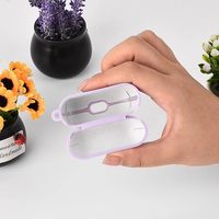 Headset Nirkabel PC + Penutup Silikon untuk AirPods Pro 1 2 3 Pro3 Generasi Case untuk AirPods4 Air Pods 2 3 4 Coque Fundas Dengan Pengait
