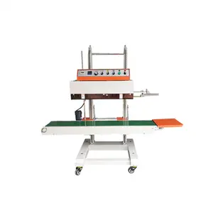 High Quality Vertical Bag Sealer QLF-1680 Continuous Band Sealing Machine Loading 20KG