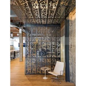 ANN7154 Modern Custom Coated Stainless Steel Printed Multi-Functional Durable <b>Decorative</b> <b>Screen</b> Divider Interior Lobby - Product Image 4