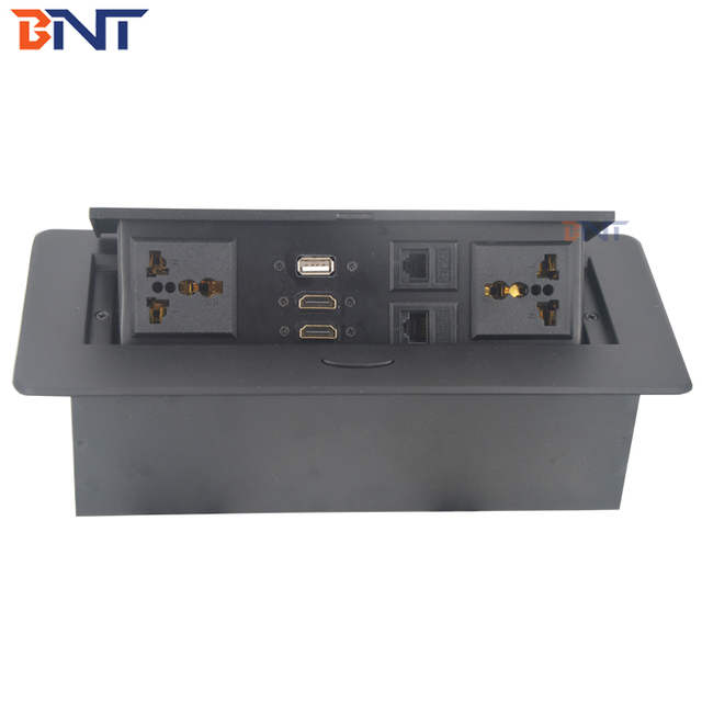 Cheap Price Supply Pop up Electrical Socket With Power Plug for Office Table Tabletop Socket Desktop Socket Ce Silver or Black