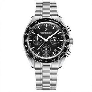 Reloj Retro Nuevo de PAGANI DESIGN, Relojes de Cuarzo para Hombre, Acero Inoxidable, Cristal de Zafiro Luminoso, Cronógrafo - Product Image 1
