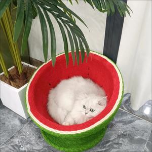 Wassermelone Design <span class=keywords><strong>Cat</strong></span> Scratch House Hanf Abnehmbares <span class=keywords><strong>Cat</strong></span> Scratch Board Schlafs ofa - Product Image 6