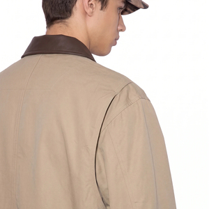 <span class=keywords><strong>Chaqueta</strong></span> QUICKSHOW de Moda Urbana para Hombre, Estilo Retro, de Cuero PU con Bloques de Color, Corte Holgado, Transpirable, para <span class=keywords><strong>Verano</strong></span> - Product Image 2