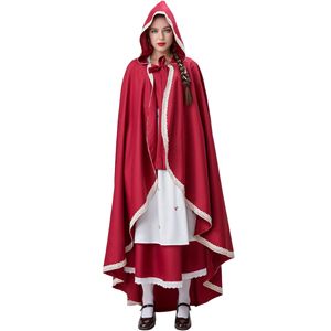 Disfraz de Caperucita Roja para Adultos, Disfraz de Princesa para Halloween, Disfraz de TV y Cine para Mujer - Product Image 1