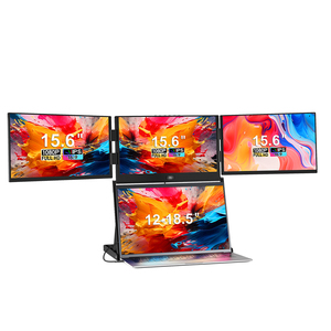 15 6 Inch Quad Screen Laptop Extender Metal Design Adjustable Height Multi Screen Manufacturer - Product Image 1