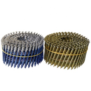 Clous en spirale de 2 pouces en fer, à tige lisse et tête à motif quadrillé, échantillons gratuits pour cloueuse pneumatique - Product Image 5