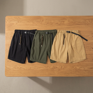 Shorts Bermuda en coton pour homme avec logo personnalisé – Shorts d'été décontractés respirants de qualité supérieure à taille mi-haute avec taille élastique - Product Image 3