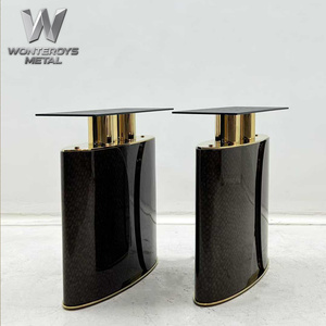 Patas de Mesa de Comedor de Acero Inoxidable con Estampado de Serpiente, Lujosas, para Sala de Estar, Accesorios para Muebles del Hogar - Product Image 1