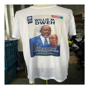 Muestras gratis Precio promocional Artículos DE ELECCIÓN DE Moq bajo Camisetas de campaña en blanco personalizadas - Product Image 1