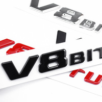 Emblème 3D ABS auto-adhésif à usage unique V8 V12 BITURBO pour ailes de voiture, accessoires C E S GLE, autocollant de modification de voiture, coffre arrière