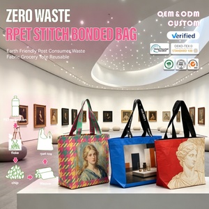 Bolsa Reutilizable de RPET con Tecnología Stitch Bonded, Ecológica, Hecha con Tejido Reciclado Post-Consumo, para Compras - Product Image 1