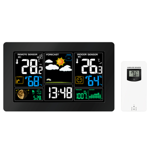 Protmex PT3388 Trạm Thời Tiết Ngoài Trời Trong Nhà, Trạm Dự Báo Màu Kỹ Thuật Số Với Cảnh Báo Và Nhiệt Độ/Độ Ẩm/Phong Vũ Biểu/Alar - Product Image 1