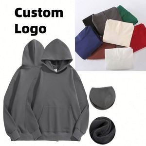 Sudadera con Capucha de Felpa de Algodón y Poliéster de Alta Calidad al por Mayor, 500 g/m², Sudadera con Capucha para Hombre y Mujer, Sudadera con Capucha Extra Grande y Gruesa de Lujo - Product Image 1