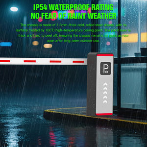 Barrière de parking intelligente extérieure HCW avec protection IP44, moteur 150W, éclairage automatique, barrière <span class=keywords><strong>électronique</strong></span> réglable - Product Image 6