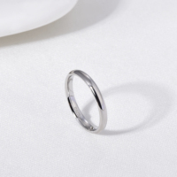 Bague en argent sterling 925, alliance de mariage, largeur disponible 2 mm et 3 mm, taille US 2-12, bijoux en gros, bagues empilables pour femmes