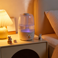 Humidificateur d'air ultrasonique électrique de bureau avec bouton de réglage pour grande pièce et maison