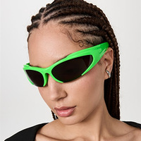 Lunettes de soleil steampunk personnalisées pour femmes, lunettes de soleil de sport miroir Y2K pour hommes, lunettes de soleil UV400 punk 2023, lunettes de soleil colorées tendance