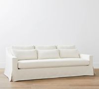 Canapé moderne de luxe pour salon avec coussins d'assise détachables, oreillers de soutien lombaire, pieds amovibles, accoudoirs à pente douce et structure stable