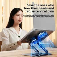 Support pour ordinateur portable en acier allié, pliable et rotatif, avec ventilateur de refroidissement ultime, réglable en hauteur, vente directe usine, best-seller
