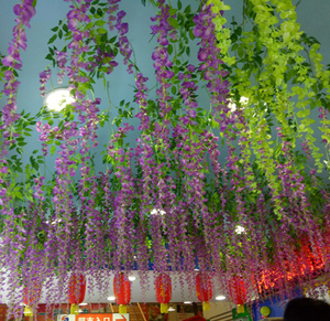 Guirnalda <span class=keywords><strong>de</strong></span> Flores Artificiales <span class=keywords><strong>de</strong></span> Glicinia, Guirnalda Colgante <span class=keywords><strong>de</strong></span> Flores <span class=keywords><strong>de</strong></span> Glicinia <span class=keywords><strong>de</strong></span> Seda Gruesa, Cadena <span class=keywords><strong>de</strong></span> Flores <span class=keywords><strong>de</strong></span> Glicinia para Decoración <span class=keywords><strong>de</strong></span> Bodas y Hogar - Product Image 6