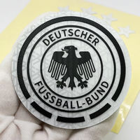 3D Erhabene Silikon-Transfer-Goldpatches, Wärmeübertragungsetiketten, Prägeetiketten, T-Shirt-Etiketten für Mexiko