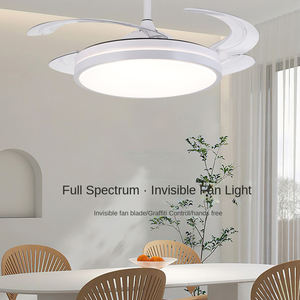 Modern Simple Fan Lamp LED <b>Light</b> for Living Room Bedroom Retractable Ceiling <b>Light</b> 5-Year Warranty 3000-6500K Color Temperature - Product Image 5