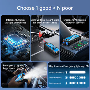 Nouvelle <span class=keywords><strong>batterie</strong></span> de démarrage de voiture professionnelle multifonctionnelle puissante 6000 ampères, super condensateur, <span class=keywords><strong>booster</strong></span> 12v, démarrage d'urgence - Product Image 5