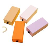 Boîte de rangement noire et blanche à tiroirs, étui cadeau pour lunettes de soleil, boîte à rouge à lèvres coulissante, emballage cadeau pour lunettes
