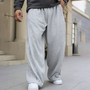 Pantalones de Algodón Hechos a Medida, Corte Recto, Cintura Alta, Estilo Holgado, Ligeros, Casuales, Tallas Grandes, Extra Grandes - Product Image 2