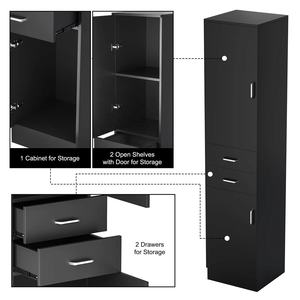 Station de Salon pour Salon de coiffure, ensembles de meubles de bureau à domicile avec une armoire de rangement <span class=keywords><strong>Amazon</strong></span> Offre Spéciale - Product Image 4