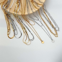 Collier Bowei multi-styles superposé, style hip-hop, avec chaîne ajourée
