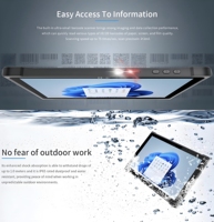 Tablette PC portable FYJ-F9837 Windows 11 poids léger extérieur de grande capacité tablette intelligente à écran tactile de 10.1 pouces
