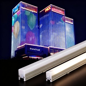 Luz Lineal LED para Exteriores, Impermeable, Monocromática, Iluminación de Fachadas, Sistema de Iluminación de Contorno de Edificios, Tubos de Aluminio IP65 de Alta Calidad - Product Image 3