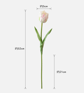 High Quality PU Parrot Tulip Artificial Flower Realistic Tulip Stem for Home Wedding Decoration Floral Centerpiece - Product Image 6