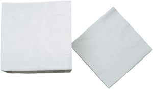 Tovaglioli bianchi per bevande usa e getta 1/4 piegare cocktail tovaglioli di carta per ristorante Hotel Coffeehouse - Product Image 6