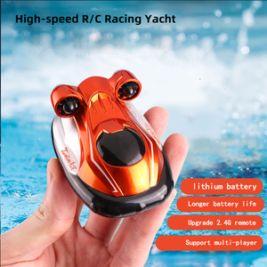 Aéroglisseur <span class=keywords><strong>télécommandé</strong></span> 2.4Ghz avec lumière Mini Rc bateau hors-bord jouet Rc aéroglisseur pour adultes et enfants piscine d'eau jouet - Product Image 4