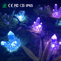 Luces LED de Cristal para Jardín, IP65 Impermeables, DC24V, Estilo Postmoderno Simple, para Parques, Jardines y Paisajes