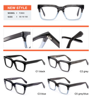 Gafas Ópticas de Diseño con Montura de Acetato y Estampado Clásico, Estuche para Gafas, Lentes, Entrega Rápida - Gafas de Lujo Unisex al por Mayor