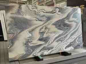 SH STONE <span class=keywords><strong>Cipollino</strong></span> <span class=keywords><strong>Verde</strong></span> losa de mármol de lujo pulido brillante azulejos de pared exóticos sala de estar baño losa de pared de mármol <span class=keywords><strong>verde</strong></span> - Product Image 3