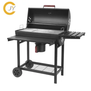 Customized Hot-Sales Durable wood pellet smoker grill Outdoor Camping Barrel charcoal bbq grill with Ash bucket