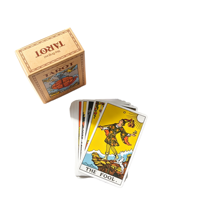 Fabricant de cartes Oracle haut de gamme personnalisées avec estampage à chaud argenté, bords dorés, impression vernie mate, jeu de divination