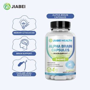 Fabricante de Suplementos Personalizados, Cápsulas Alpha Brain para Adultos, Extracto Herbal, Suplemento para la Salud Cerebral, Cápsulas de Vitaminas al por Mayor - Product Image 1