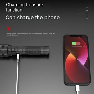 Linterna Táctica <span class=keywords><strong>LED</strong></span> de Alta Potencia, <span class=keywords><strong>Recargable</strong></span> por USB, Resistente al Agua IP54, Luz Fuerte para Exteriores, <span class=keywords><strong>Ultra</strong></span> Larga Distancia - Product Image 6
