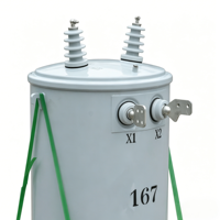 Transformateur immergé dans l'huile monophasé DERUI – Prix compétitif 10 kVA, 15 kVA, 25 kVA – Tension de sortie personnalisable pour montage sur poteau