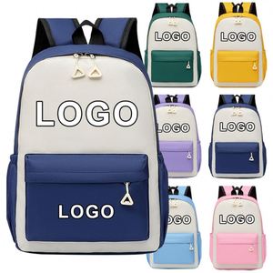 X418 Wholesale School Bags Custom <b>Children</b> <b>Backpack</b> School Bags for Kids Casual <b>Backpack</b> Advertising Gifts With Custom Logo - Product Image 1