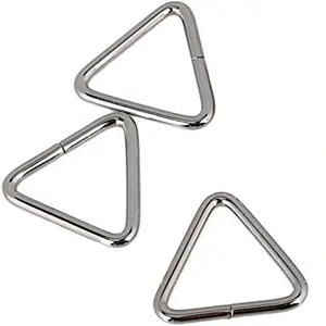 Stainless Steel Bag Ring Polished Metal Triangle Ring For Luggage