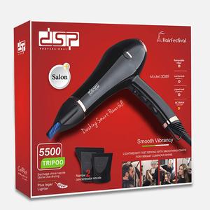 Secador de Pelo Dsp de 2000W con Motor Iónico AC Profesional para Peluquería, con Concentrador y Difusor, para Uso Doméstico y Hotelero - Product Image 4