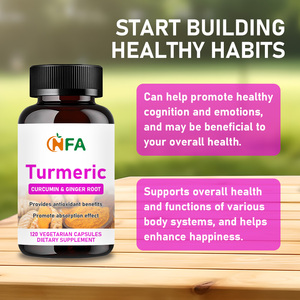 Cápsulas de Cúrcuma de Venta Directa de Fábrica, Promueven la Salud Cognitiva y Emocional, con Raíz de Cúrcuma y Raíz de Jengibre, Suplemento Dietético - Product Image 6