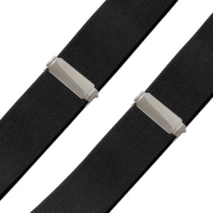 <span class=keywords><strong>Bretelle</strong></span> da <span class=keywords><strong>uomo</strong></span> 3.5cm di larghezza 6 Clip a forma di poliestere elastico regolabile in pelle nera con <span class=keywords><strong>bretelle</strong></span> a bottone - Product Image 4